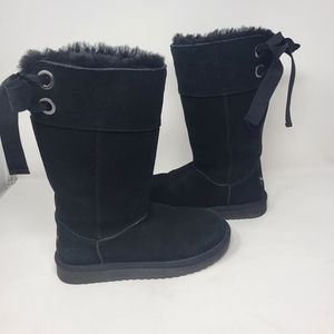 Koolaburra by UGG Women Size 6 Black Suede Andrah Tall Boots